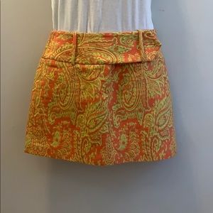 Paisley Brocade Milly Mini Skirt